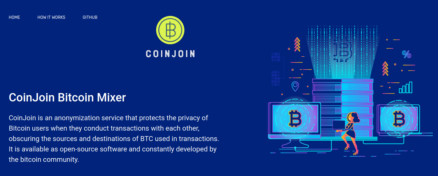 CoinJoin — интерфейс сервиса