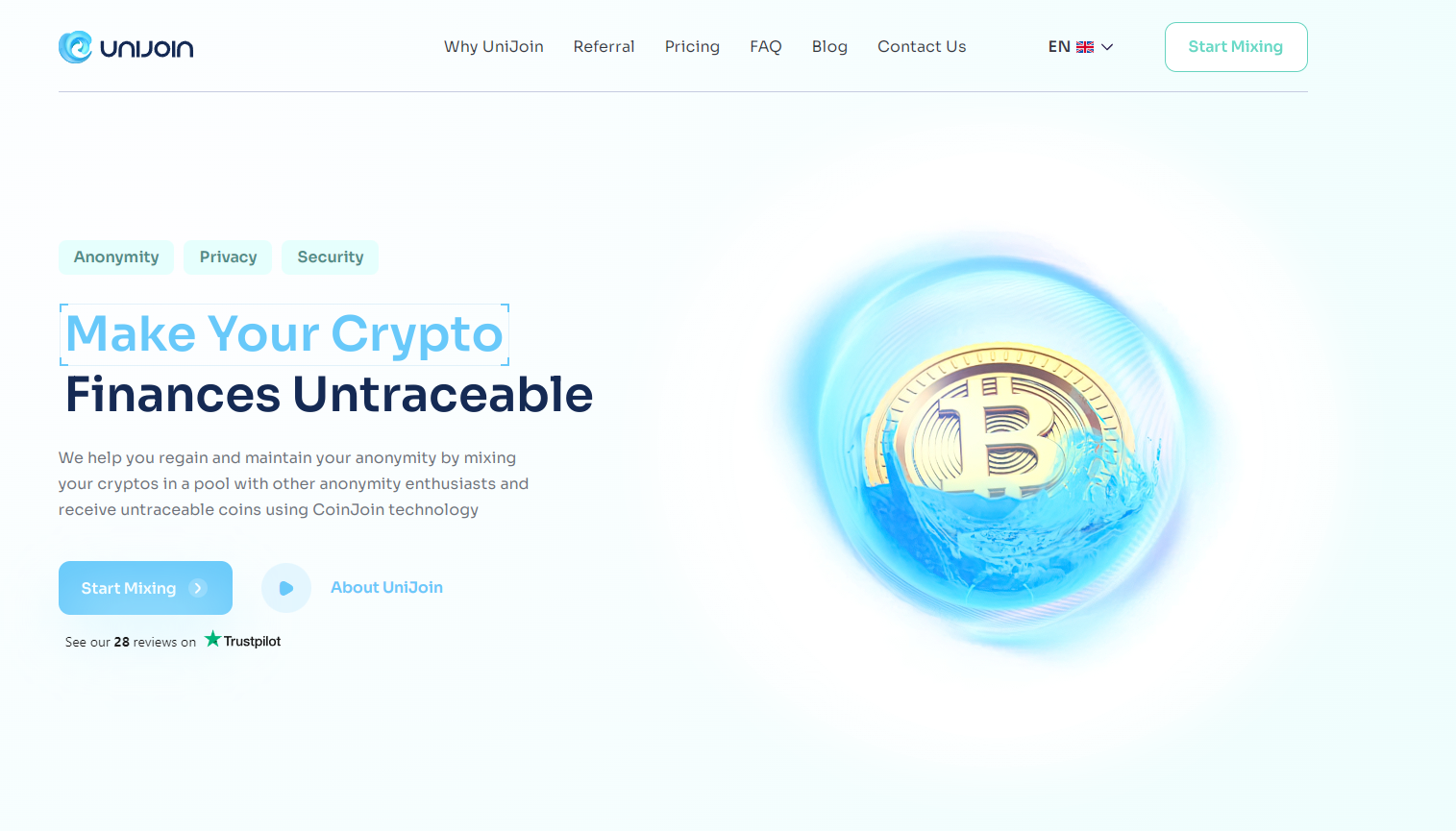 UniJoin — главная страница сервиса